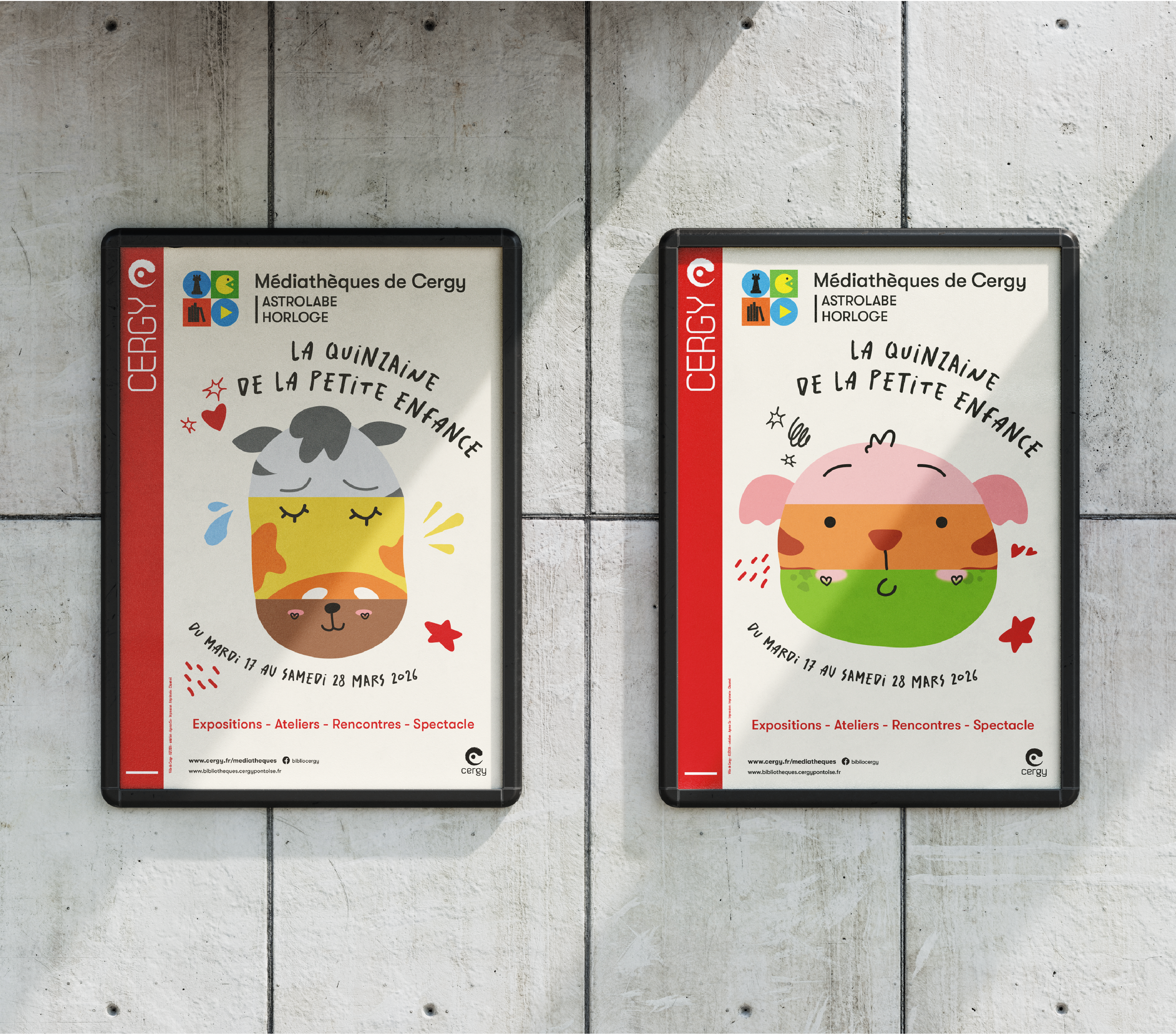 affiches Cergy - Quinzaine de la petite enfance