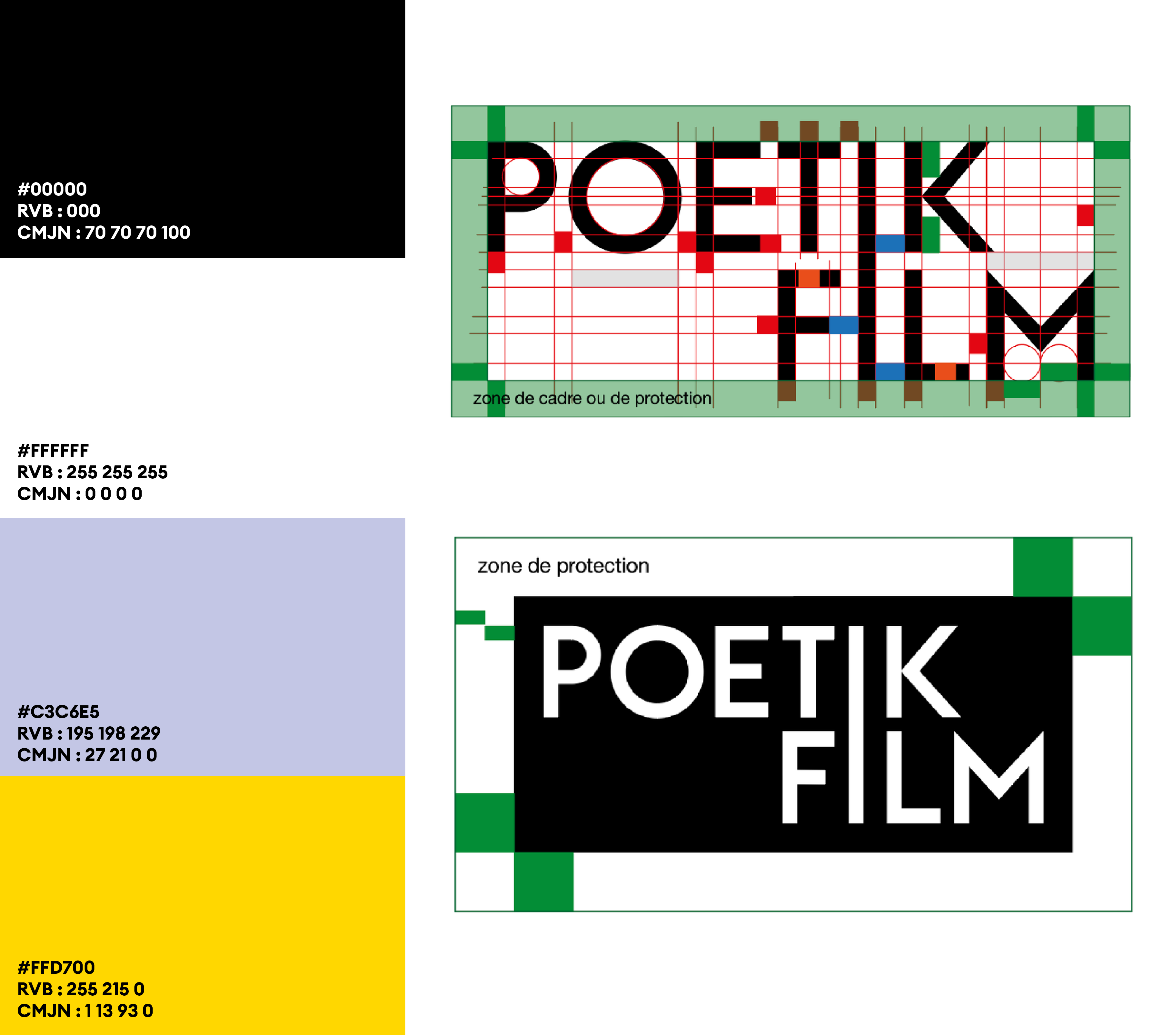 Logo et palette Poetik Film