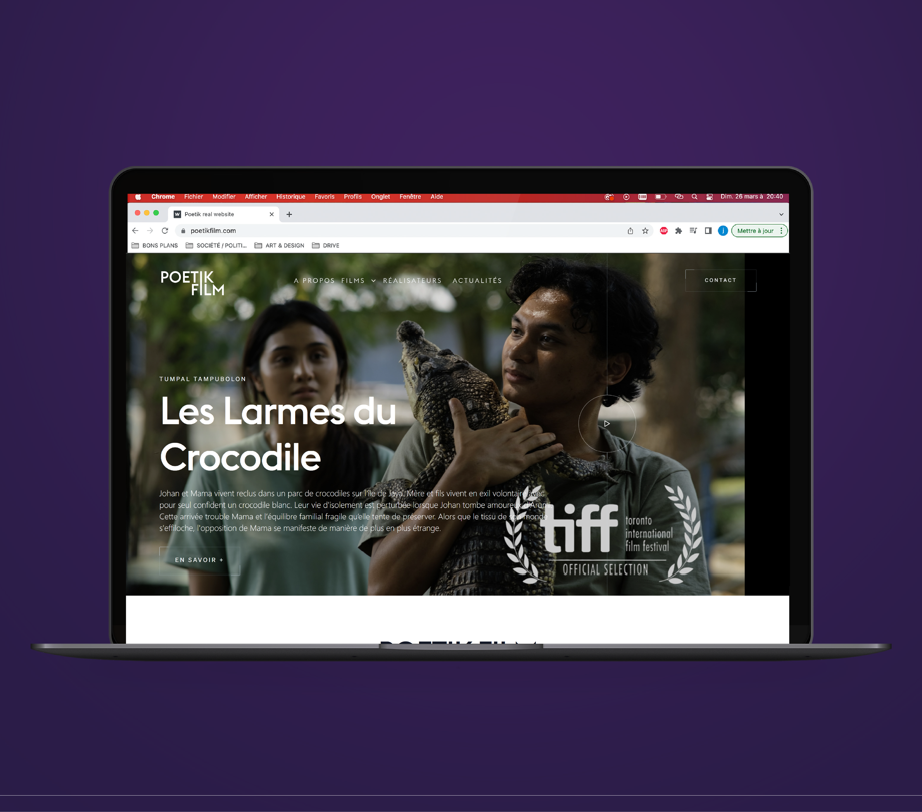 Mockup Site web Poetik Film