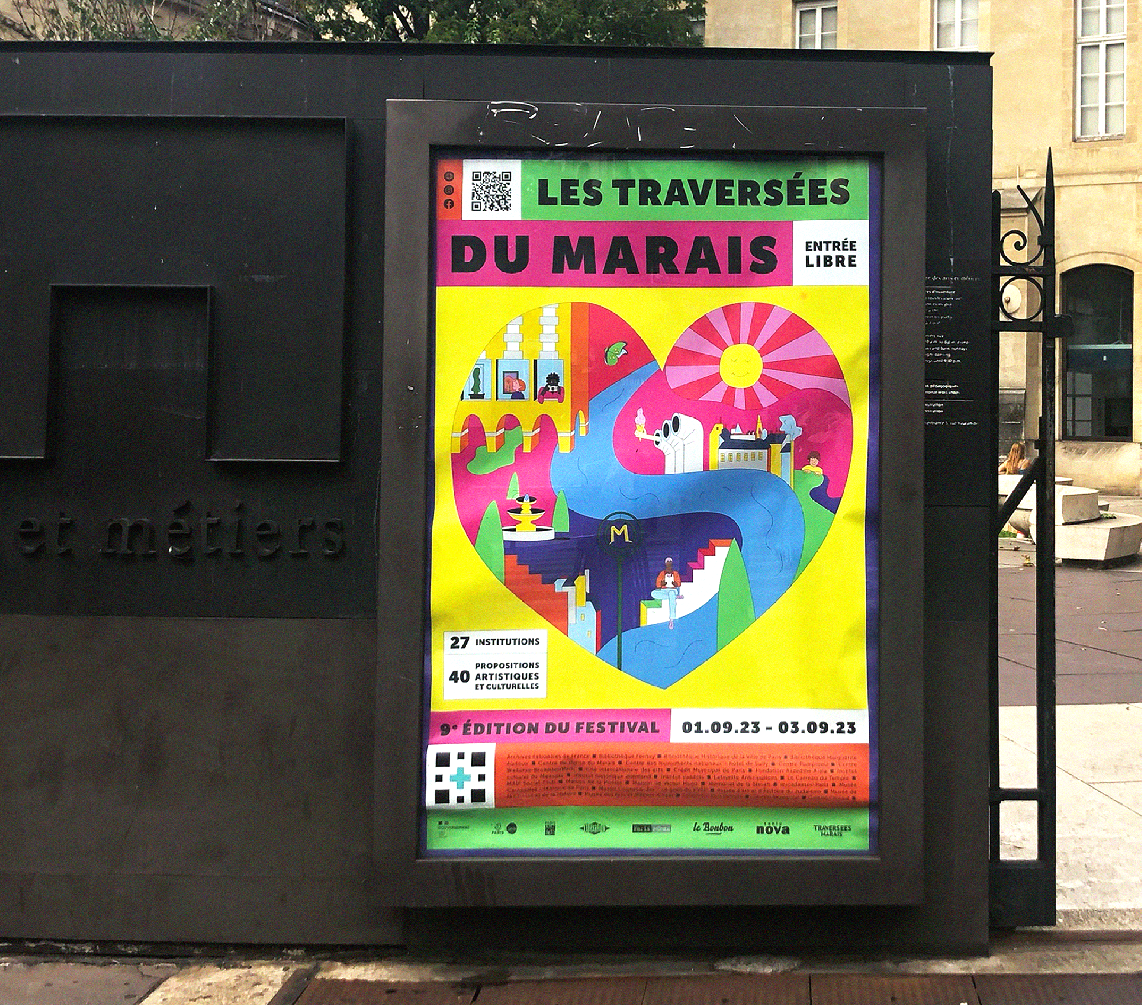 Affiche TDM 9 dans la rue