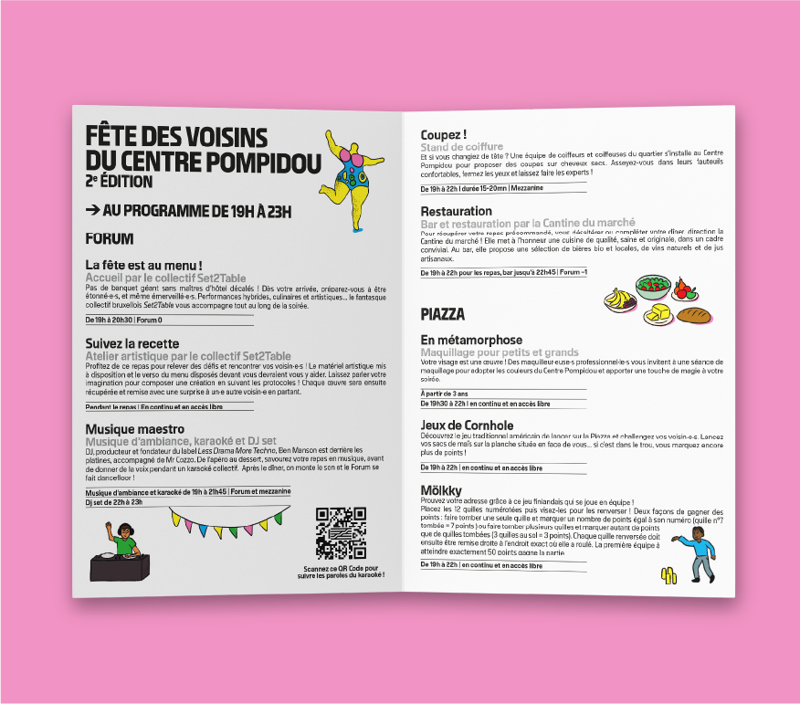 Dépliant programmation Fête des voisins