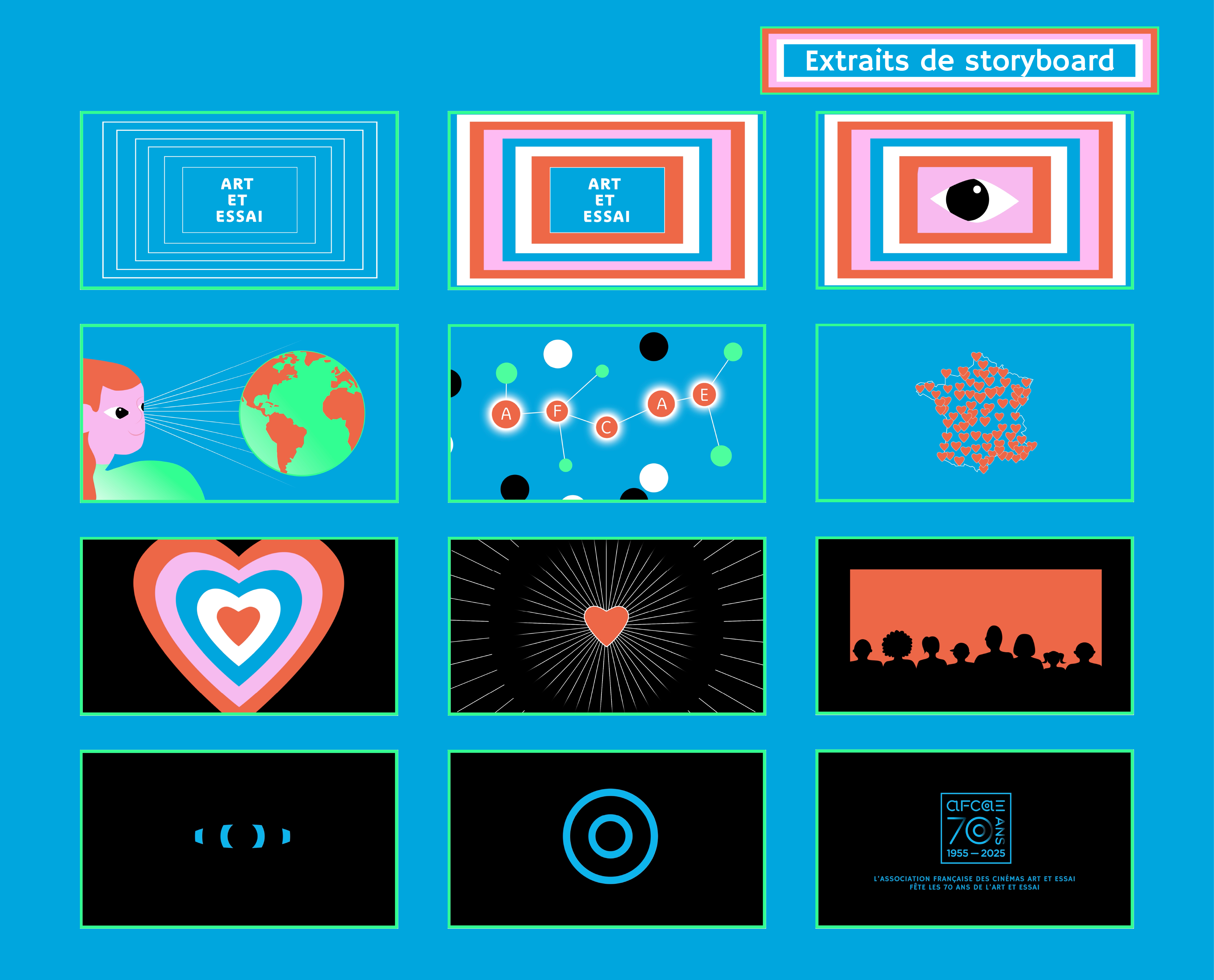 AFCAE Spot 70 ans - storyboard