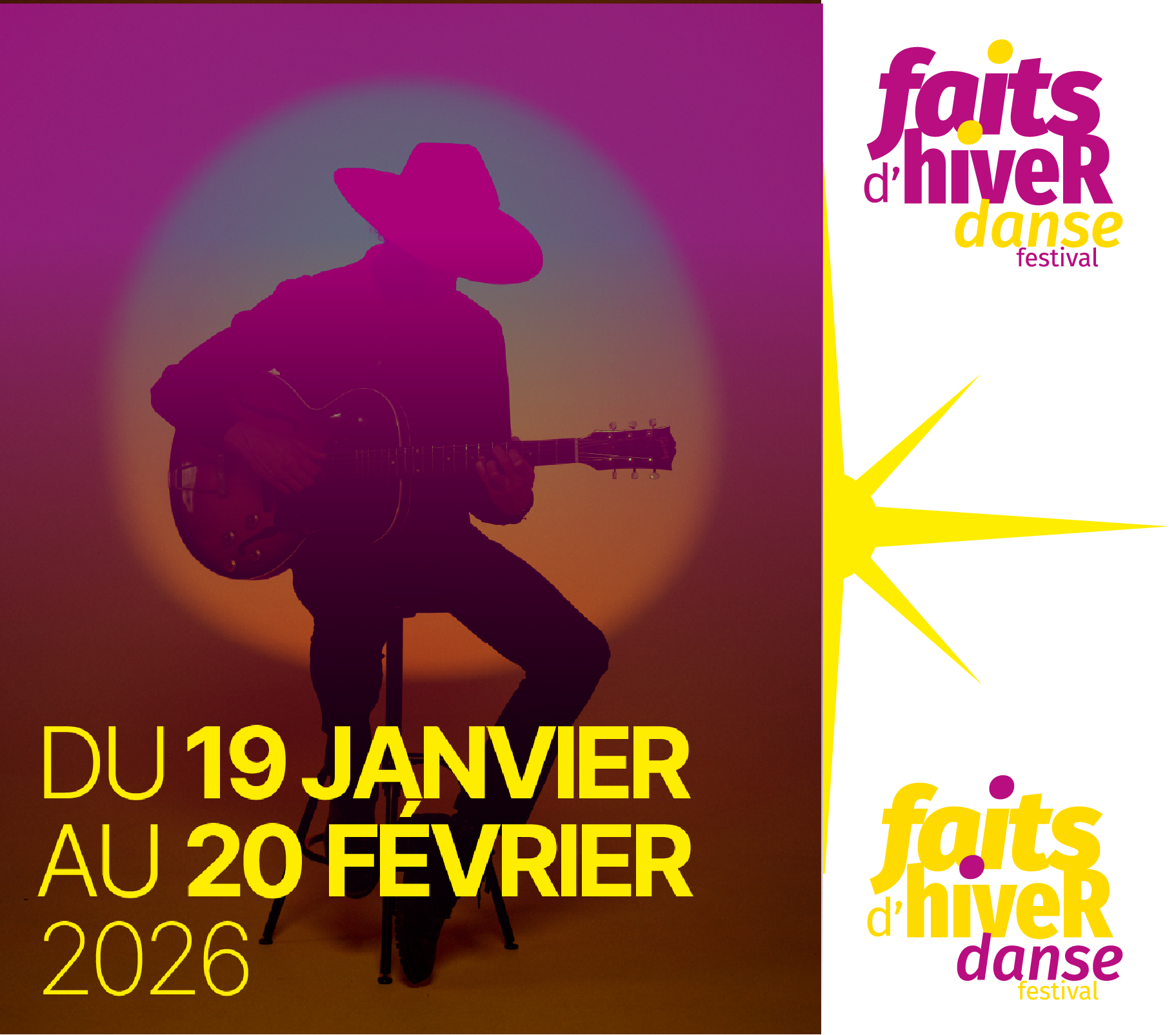 Festival fait d'hiver 2026 post insta avec dates + logo et étoile