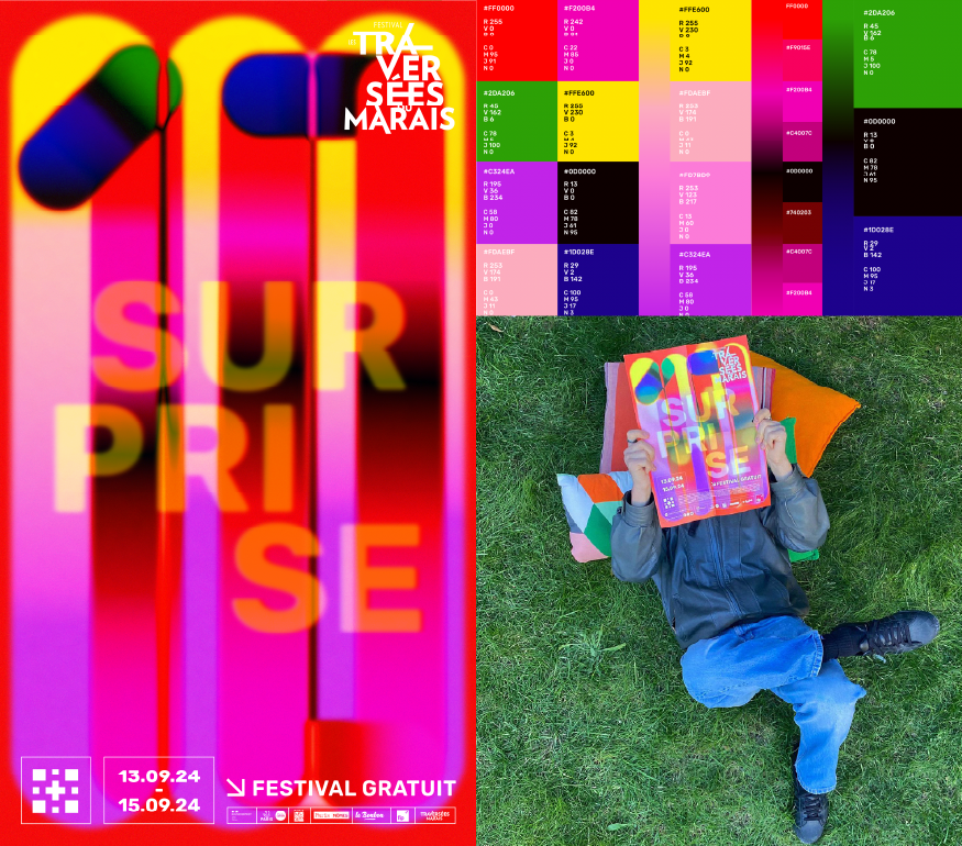 Traversées du Marais 10 - Affiche et palette de couleurs