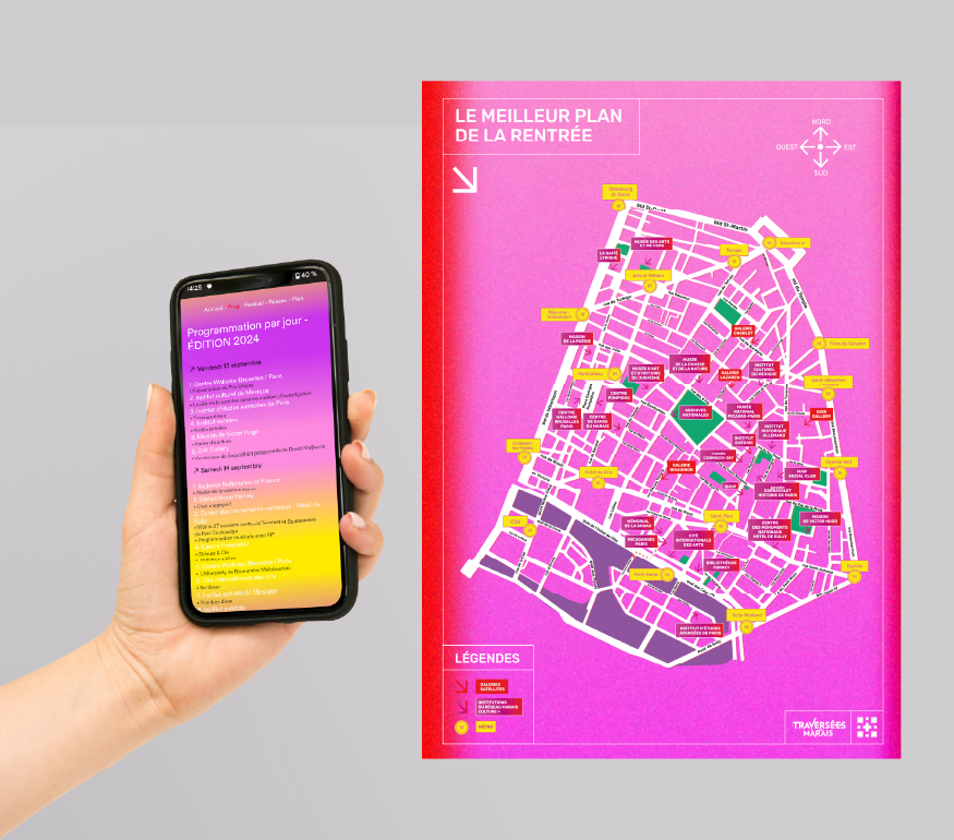 Traversées du Marais 10 - plan et site internet