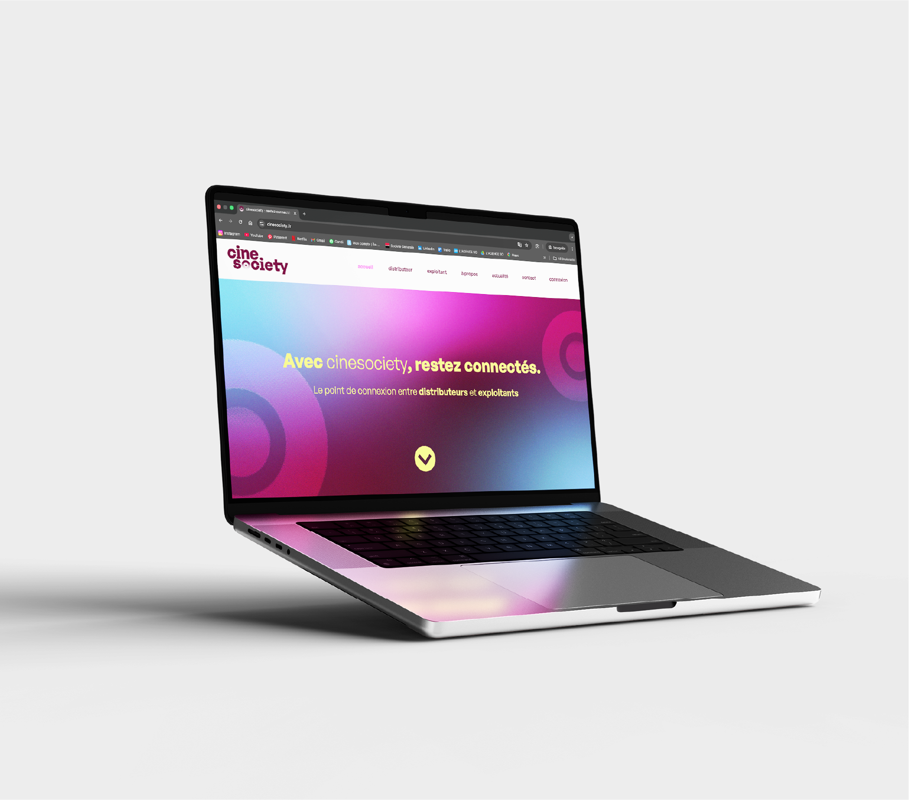 cinesociety site web UX