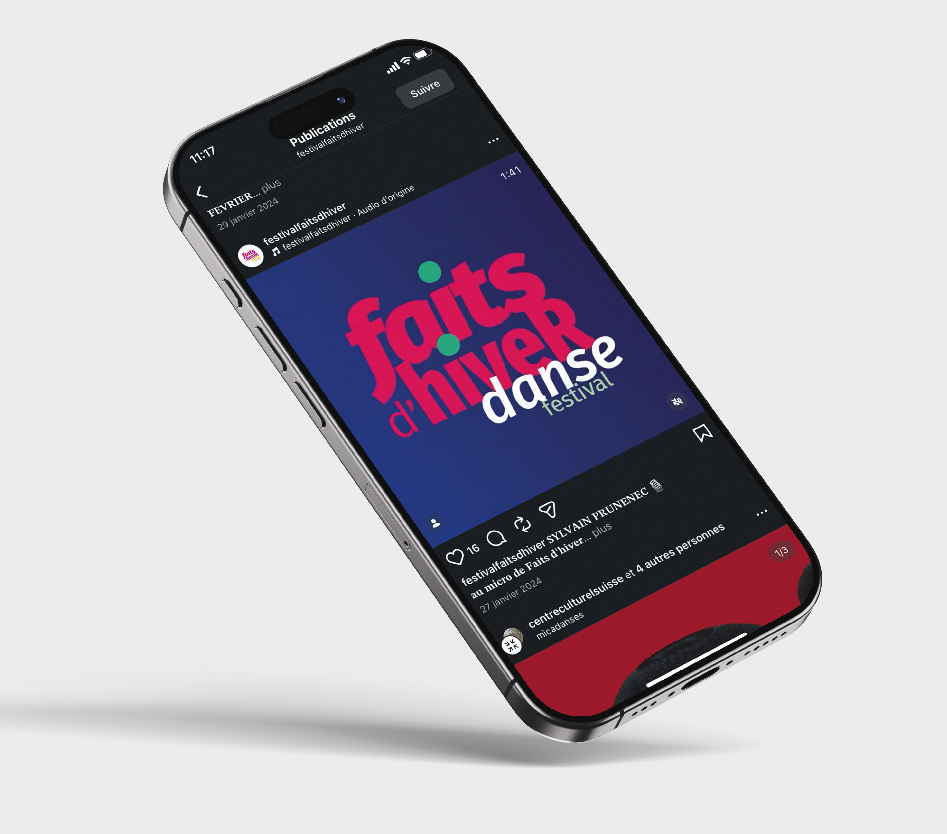 Festival fait d'hiver 2024 post instagram