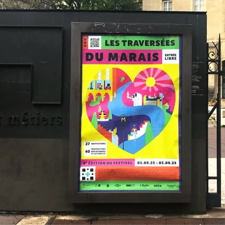 Affiche TDM 9 dans la rue